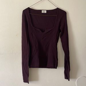 ARITZIA WILFRED heart necked sweater